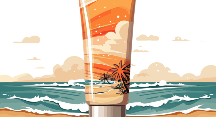Sonnencreme-Tube